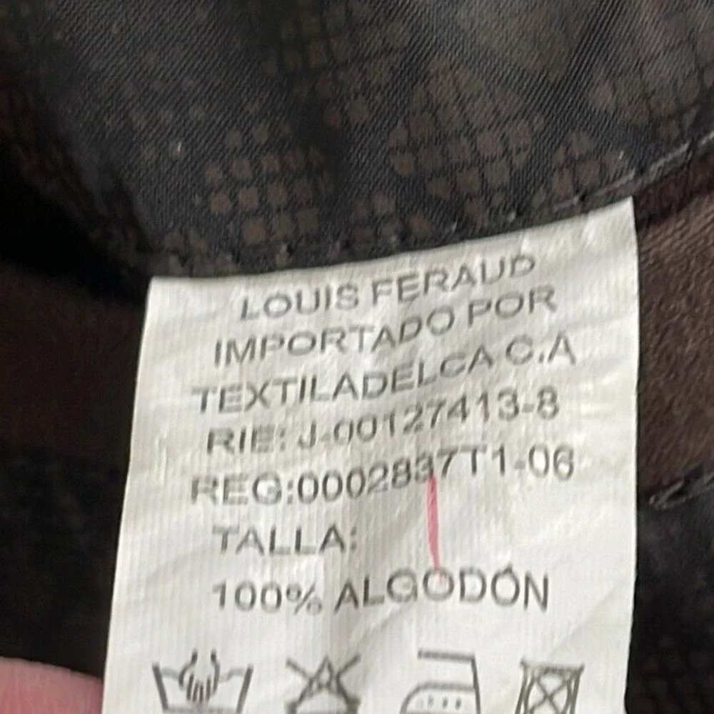 Louis Feraud Men's Brown Jacket Pockets Zip‎ -Up Style Size XL